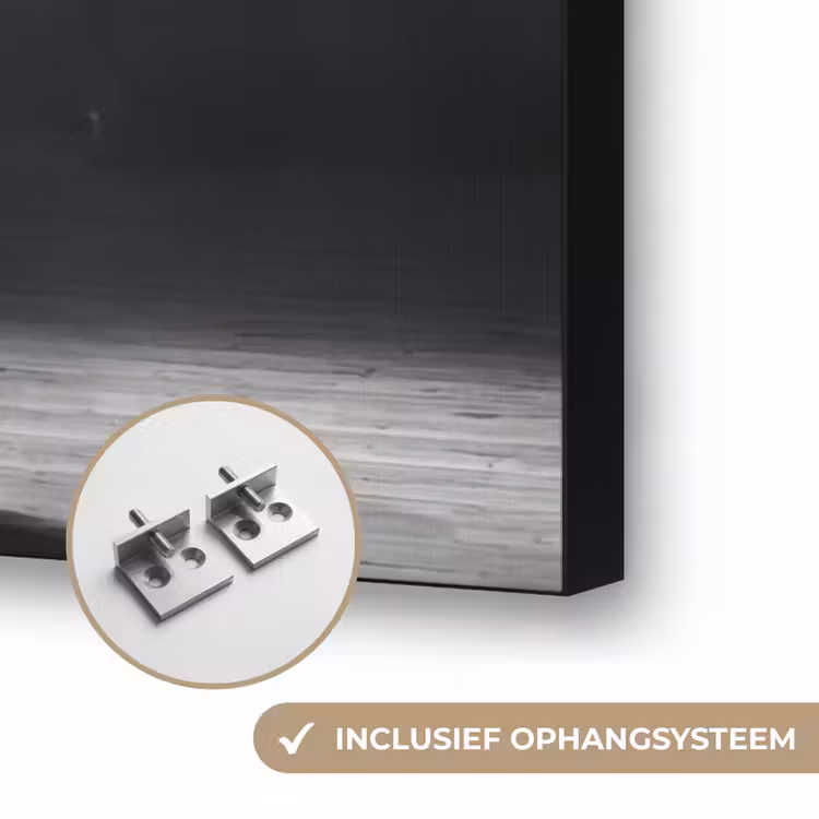 Danser - Podium - Zwart-wit - Kunst - Klassiek Textielframe zwart klein -USP_ophangsysteemNL