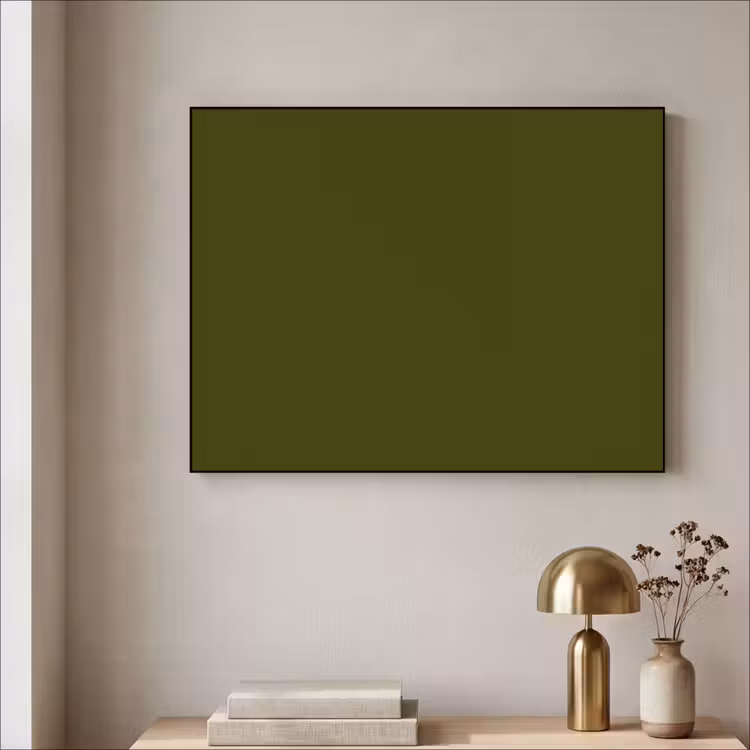 Dark - Olive - Groen Textielframe zwart klein 947 -sfeer2
