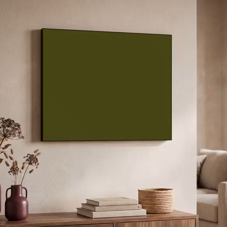 Dark - Olive - Groen Textielframe zwart klein 947 -sfeer3
