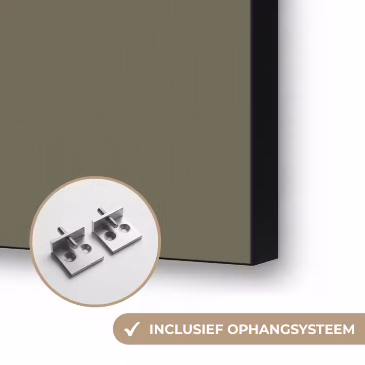 Deep - Khaki - Groen Textielframe zwart klein 947 -USP_ophangsysteemNL