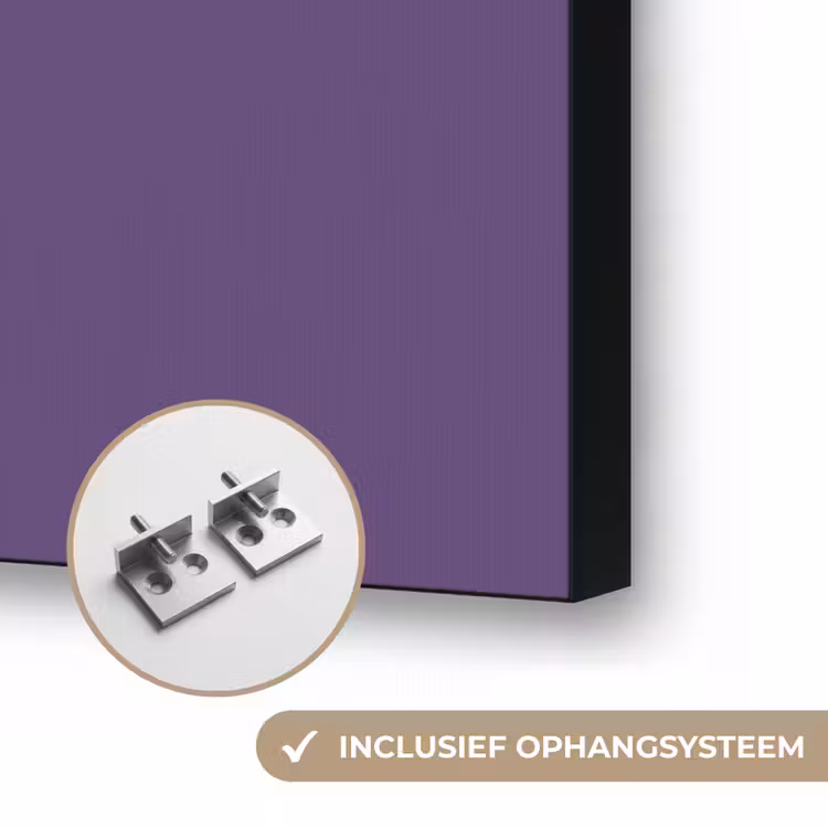 Deep - Plum - Paars Textielframe zwart klein 947 -USP_ophangsysteemNL