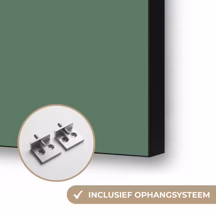 Deep - Sagewood - Groen Textielframe zwart klein 947 -USP_ophangsysteemNL