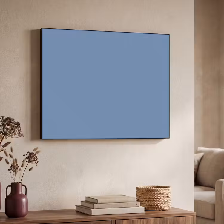 Denim - Breeze - Blauw Textielframe zwart klein 947 -sfeer3