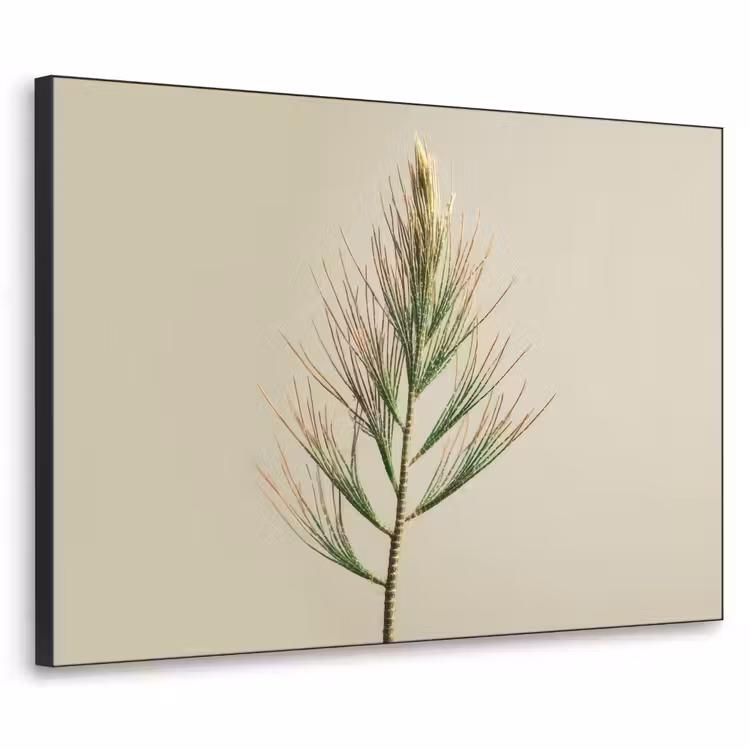 Dennentak - Naaldvormige bladeren - Lichtgroen Textielframe - compleet frame klein -3d