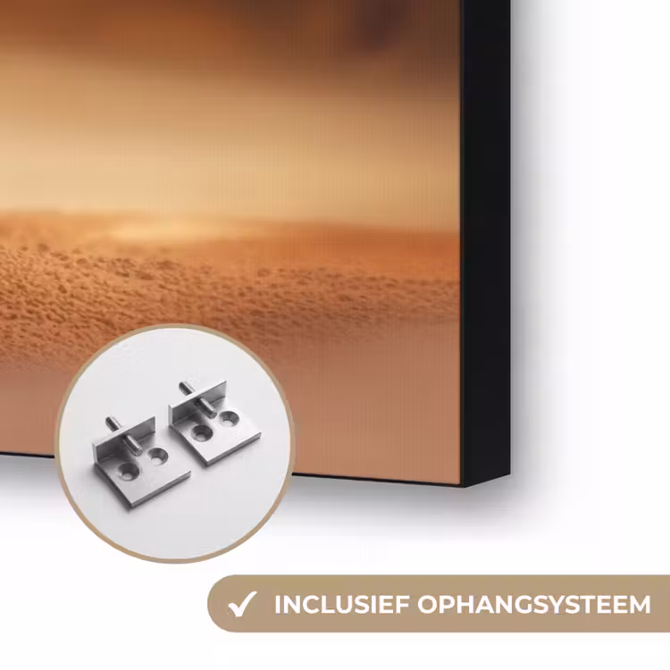 Dessert - Chocolade - Zoet - Eten Textielframe zwart klein -USP_ophangsysteemNL