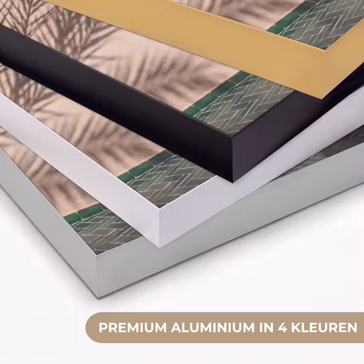 Deur - Hout - Architectuur - Groen - Rustiek Textielframe zwart klein -USP_kleurenNL