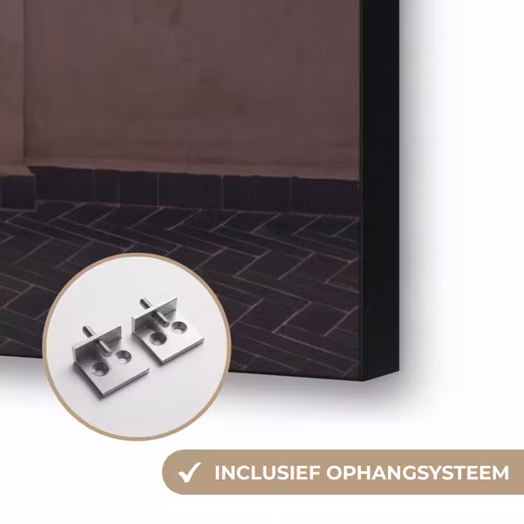Deur - Hout - Architectuur - Groen - Rustiek Textielframe zwart klein -USP_ophangsysteemNL