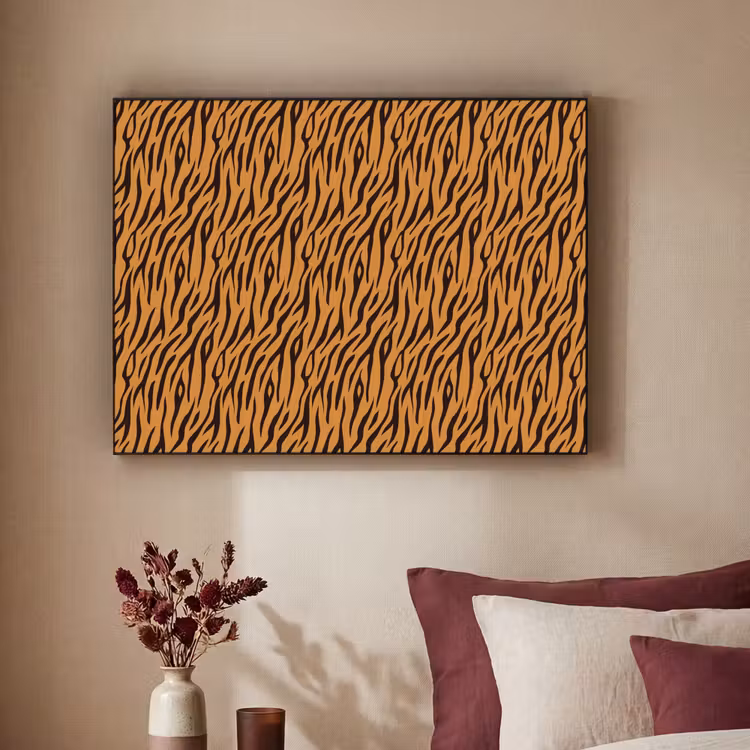 Dier - Oranje - Tijger Textielframe - compleet frame klein 947 -sfeer1