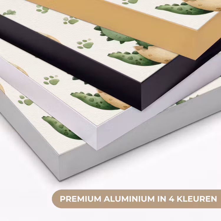 Dino - Eieren - Groen Textielframe zwart klein 947 -USP_kleurenNL