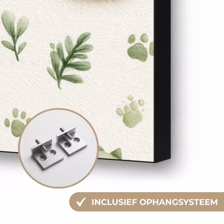 Dino - Eieren - Groen Textielframe zwart klein 947 -USP_ophangsysteemNL