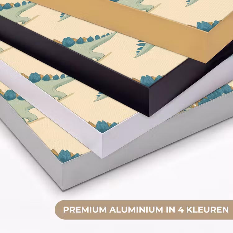 Dino - Patroon - Groen Textielframe zwart klein 947 -USP_kleurenNL