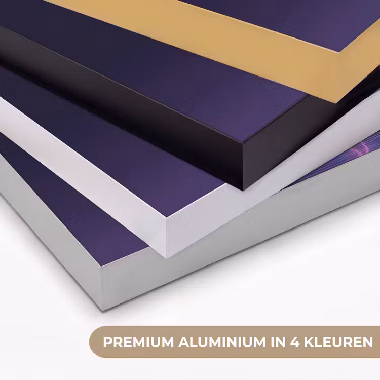 Donderwolk - Bliksemschicht - Licht - Blauw Textielframe zwart klein -USP_kleurenNL