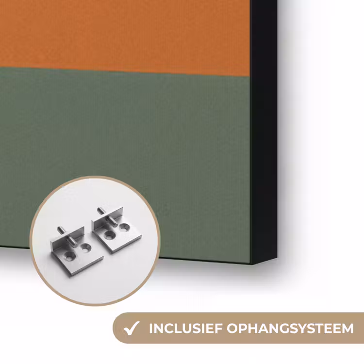 Donut - Spikkels - Kleurrijk - Quote Textielframe zwart klein -USP_ophangsysteemNL