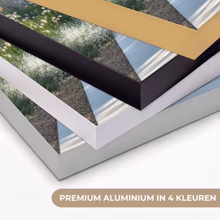 Doorkijk - Pad - Beton - Landschap Textielframe zwart klein -USP_kleurenNL