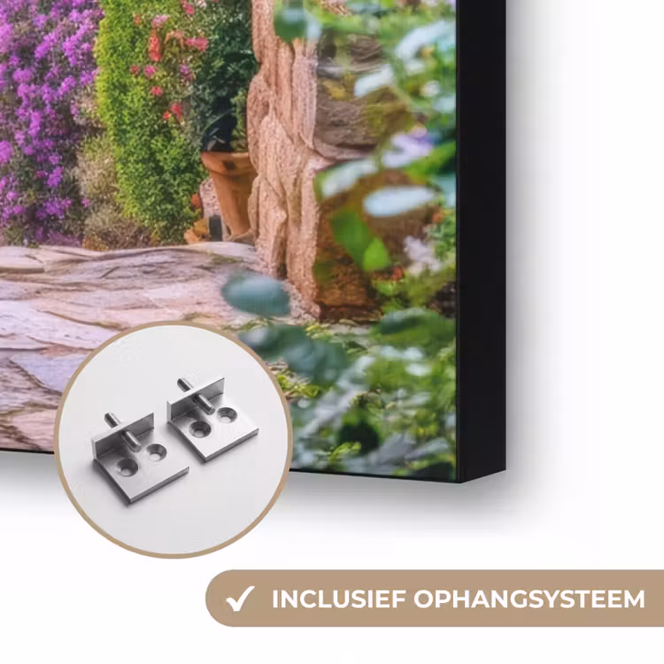 Doorkijk - Toscane - Landschap - Poort Textielframe zwart klein -USP_ophangsysteemNL