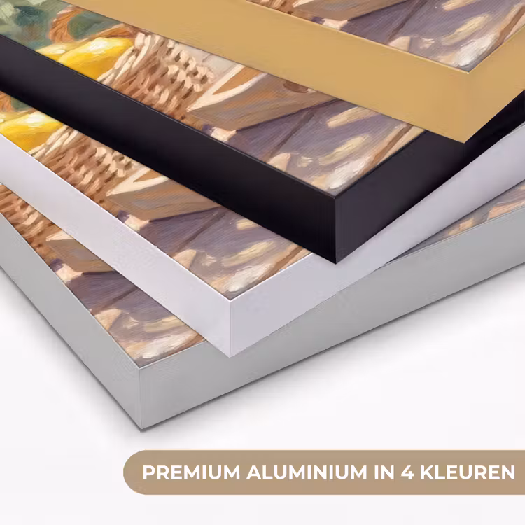 Drank - Citroen - Zomer - Tuin - Geel Textielframe zwart klein -USP_kleurenNL