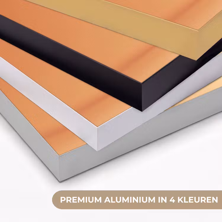 Drank - Oranje - Glitter - Disco Textielframe zwart klein -USP_kleurenNL