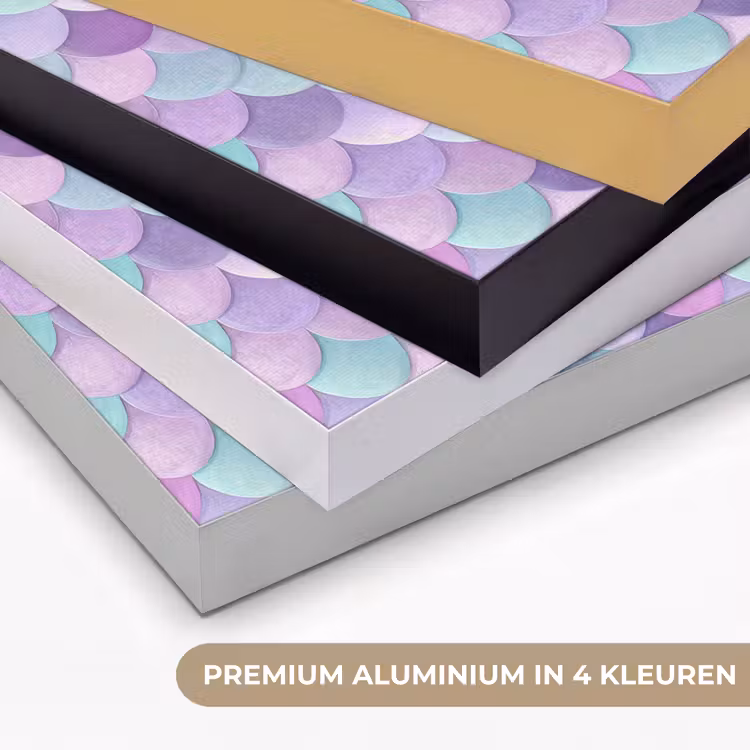 Dromerig - Zeemeermin - Pastel Textielframe zwart klein 947 -USP_kleurenNL