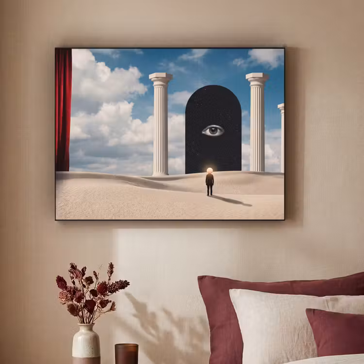 Art frame - Droom - Woestijn - Oog - Droom - Woestijn - Oog Textielframe zwart klein