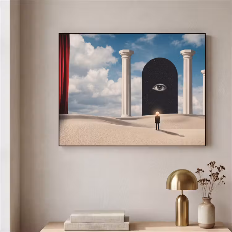 Art frame - Droom - Woestijn - Oog - Droom - Woestijn - Oog Textielframe zwart klein