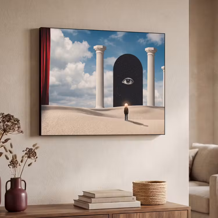 Art frame - Droom - Woestijn - Oog - Droom - Woestijn - Oog Textielframe zwart klein