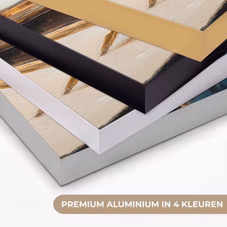 Drumstokken - Olieverf - Man Textielframe zwart klein -USP_kleurenNL