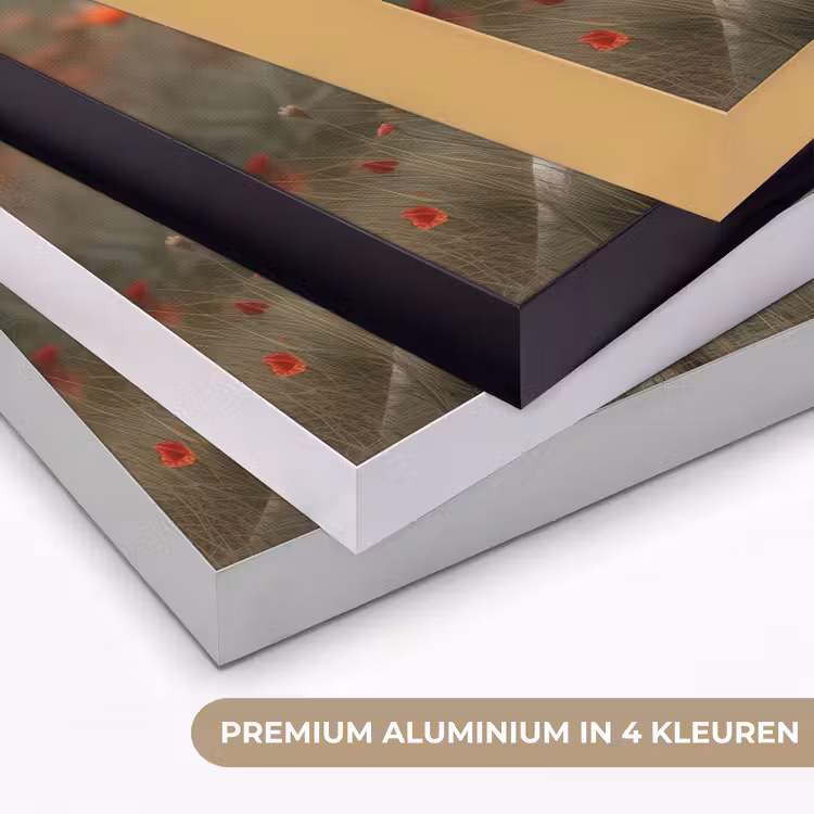 Duif - Bloemen - Natuur Textielframe zwart klein -USP_kleurenNL