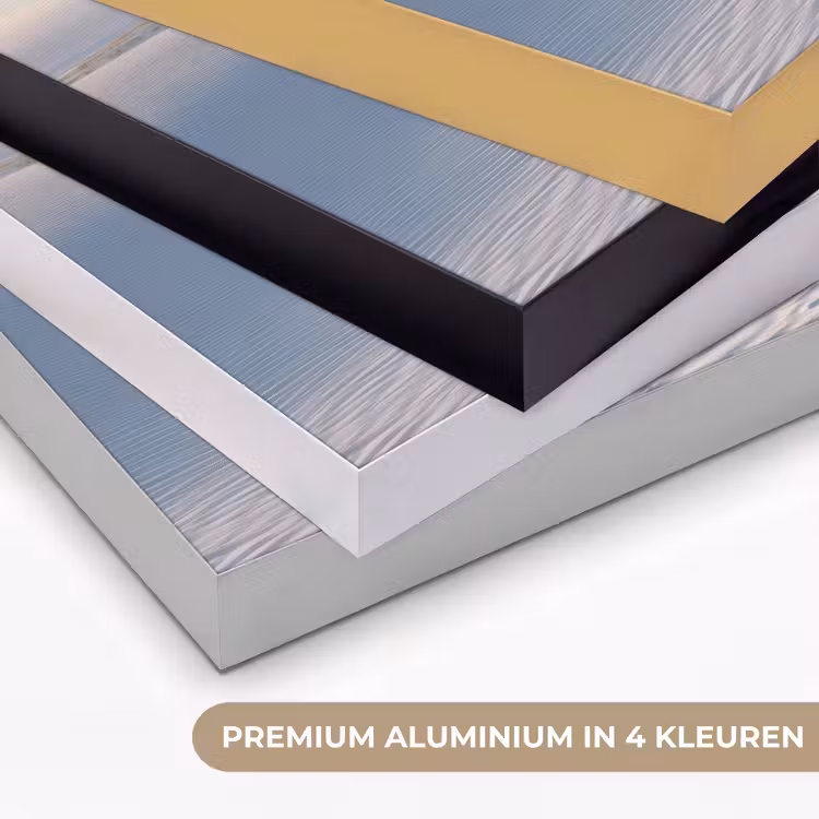 Duinen - Gras - Wolken - Beige Textielframe zwart klein -USP_kleurenNL