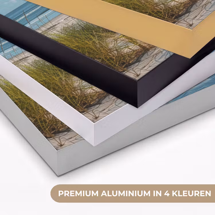 Duinen - Strand - Zee - Zomer Textielframe zwart klein -USP_kleurenNL
