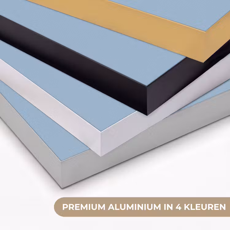 Dusty - Denim - Blauw Textielframe zwart klein 947 -USP_kleurenNL