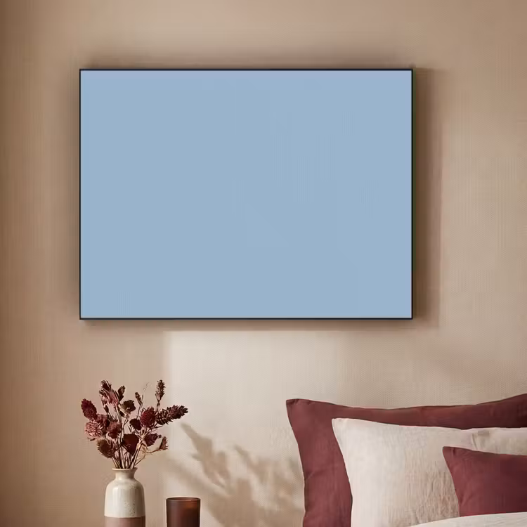 Dusty - Denim - Blauw Textielframe zwart klein 947 -sfeer1