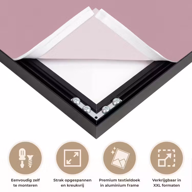 Dusty - Mauve - Paars Textielframe zwart klein 947 -USP_feed_closeupNL