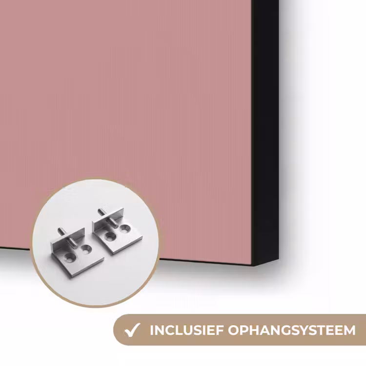 Dusty - Rose - Roze Textielframe zwart klein 947 -USP_ophangsysteemNL