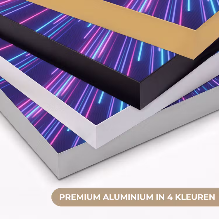 Dynamisch - Ruimte - Kleurrijk Textielframe zwart klein -USP_kleurenNL