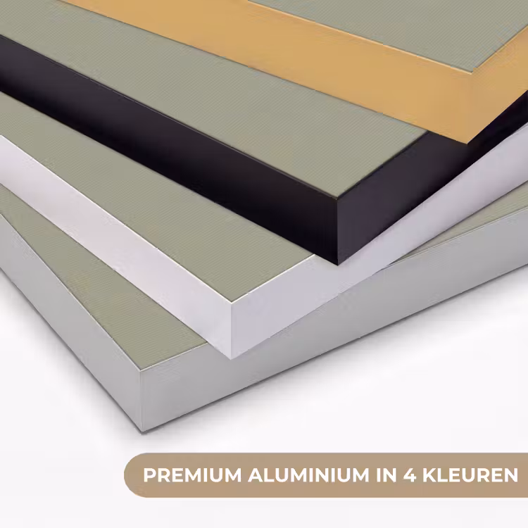 Eend - Konijnoren - Grijs Textielframe zwart klein -USP_kleurenNL