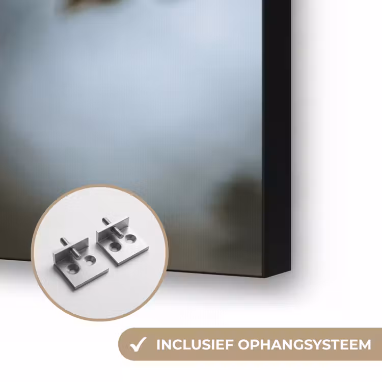 Eikel - Eikenblad - Bos - Herfst - Natuur Textielframe zwart klein -USP_ophangsysteemNL
