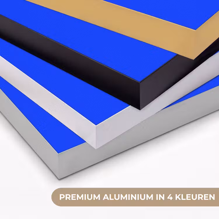 Electric - Blue - Blauw Textielframe zwart klein 947 -USP_kleurenNL