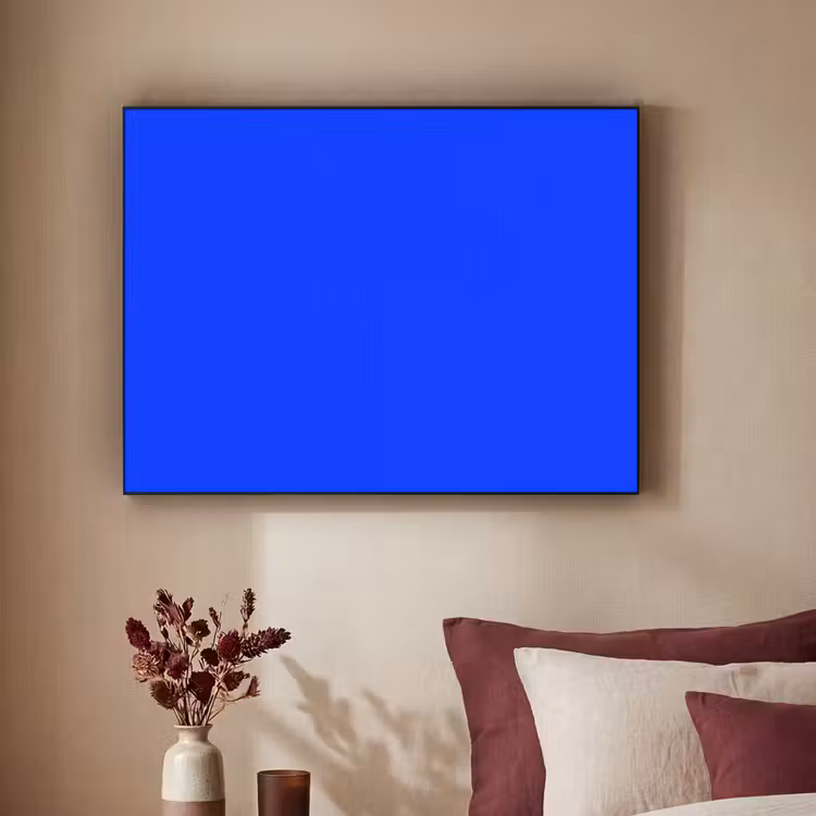 Electric - Blue - Blauw Textielframe zwart klein 947 -sfeer1