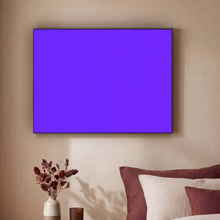Electric - Indigo - Paars Textielframe zwart klein 947 -sfeer1