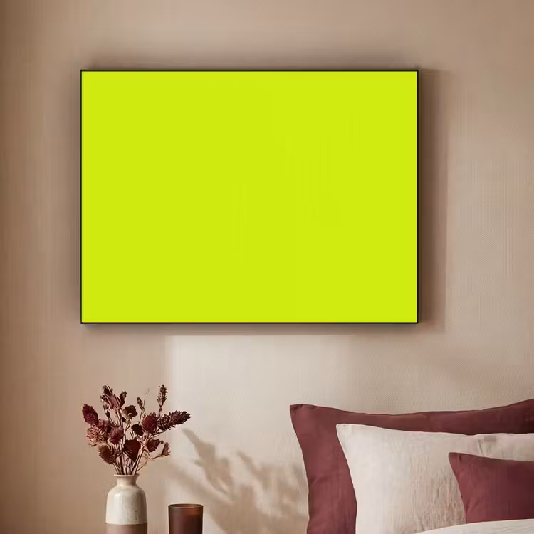 Electric - Lemon - Geel Textielframe zwart klein 947 -sfeer1
