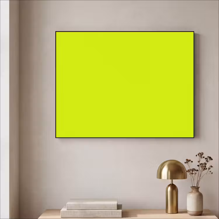 Electric - Lemon - Geel Textielframe zwart klein 947 -sfeer2
