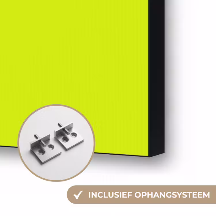 Electric - Lemon - Geel Textielframe zwart klein 947 -USP_ophangsysteemNL