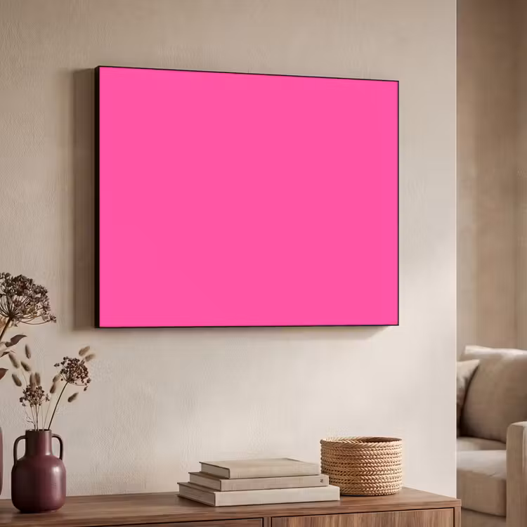 Electric - Magenta - Roze Textielframe zwart klein 947 -sfeer3