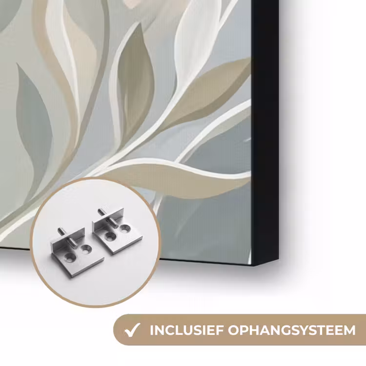 Elegant - Romantiek - Roze Textielframe zwart klein -USP_ophangsysteemNL