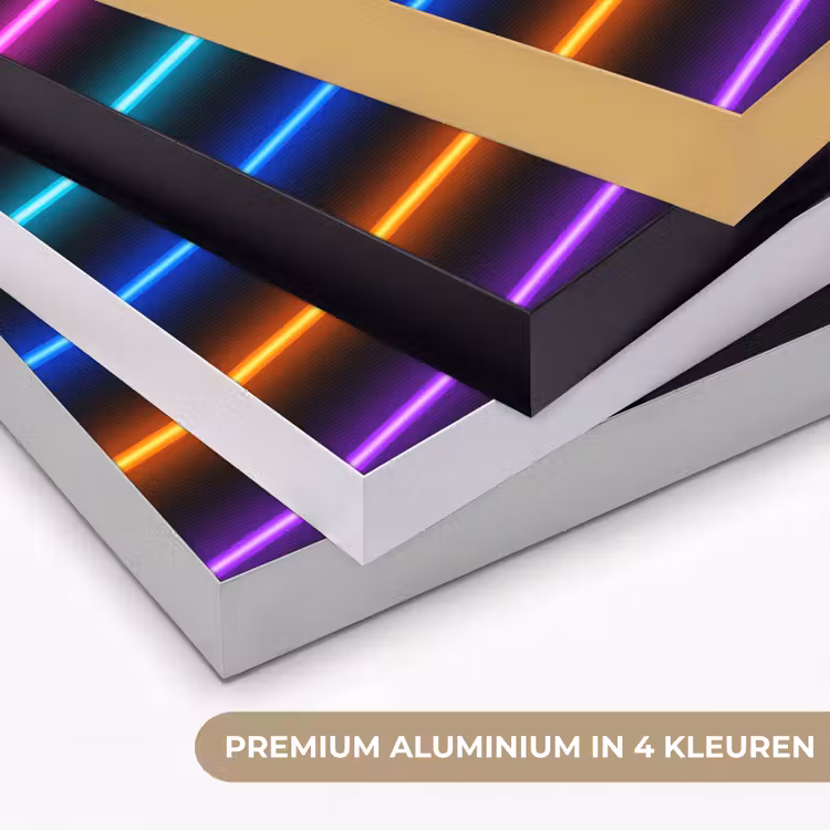 Esthetiek - Retro - Neon Textielframe zwart klein -USP_kleurenNL