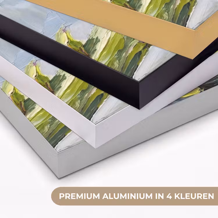 Art frame - Eten - Artisjok - Modern - Eten - Artisjok - Modern Textielframe zwart klein