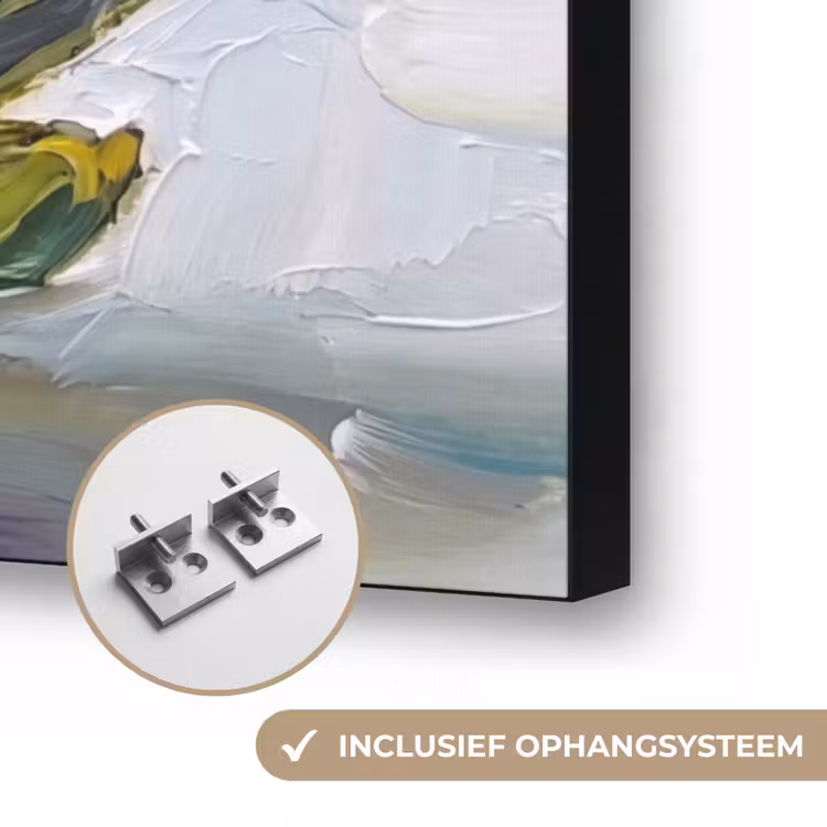 Art frame - Eten - Artisjok - Modern - Eten - Artisjok - Modern Textielframe zwart klein