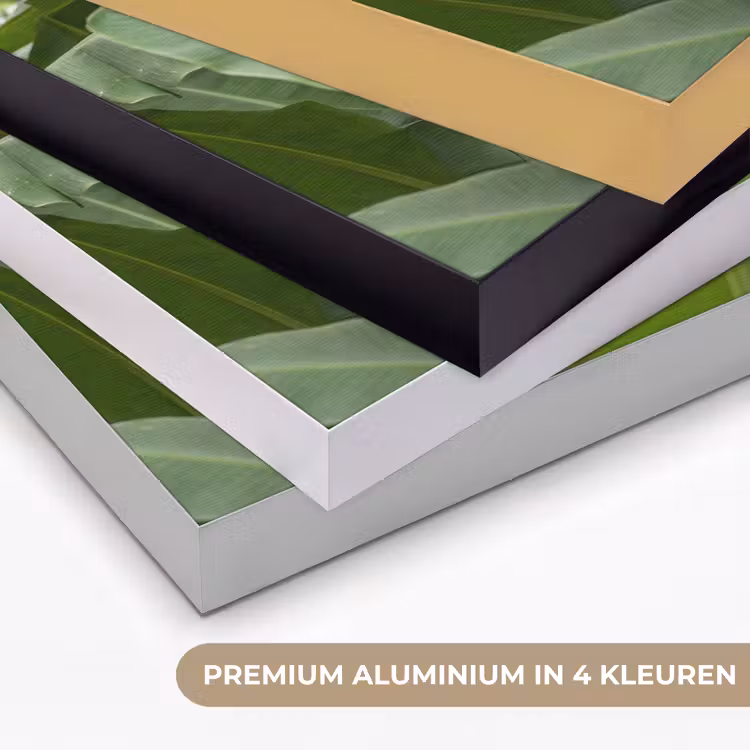Eten - Bananen - Plantage - Groen Textielframe zwart klein -USP_kleurenNL