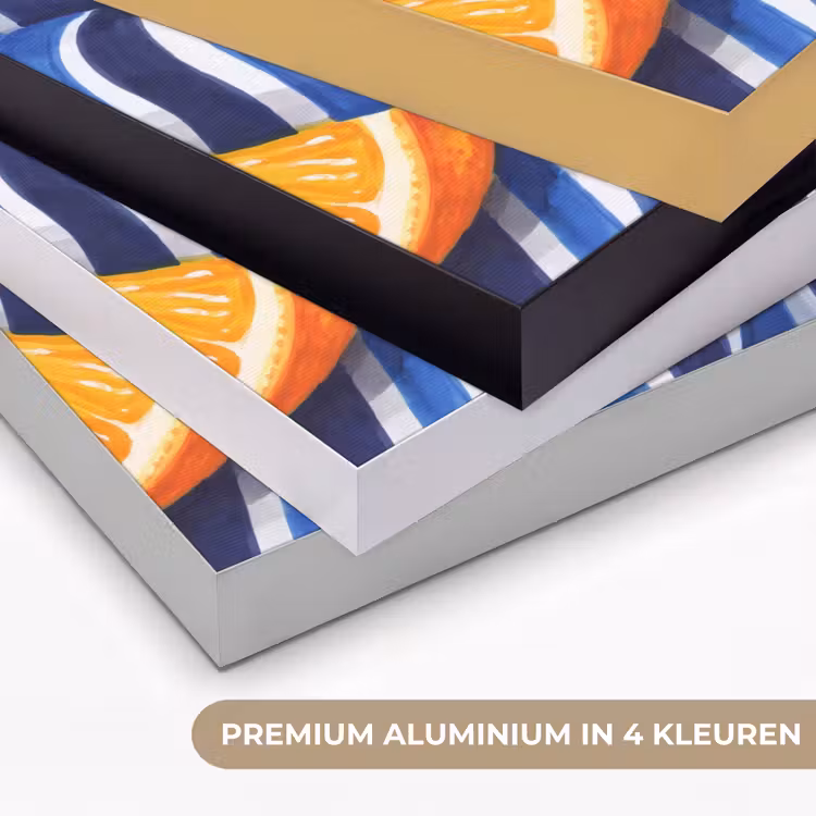 Art frame - Eten - Fruit - Oranje - Eten - Fruit - Oranje Textielframe zwart klein