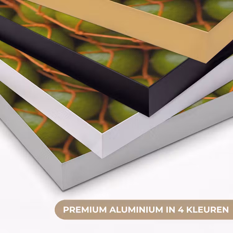 Eten - Net - Groen - Markt Textielframe zwart klein -USP_kleurenNL